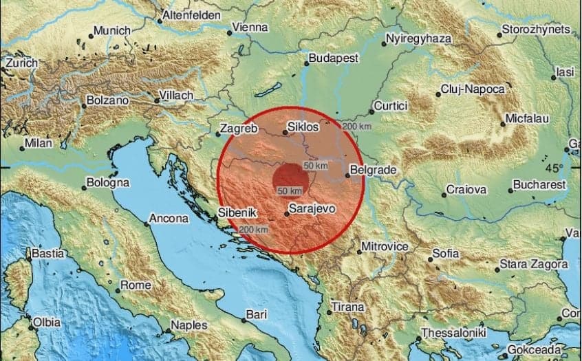 Dva Zemljotresa Pogodila Bosnu I Hercegovinu Tuzla L VE