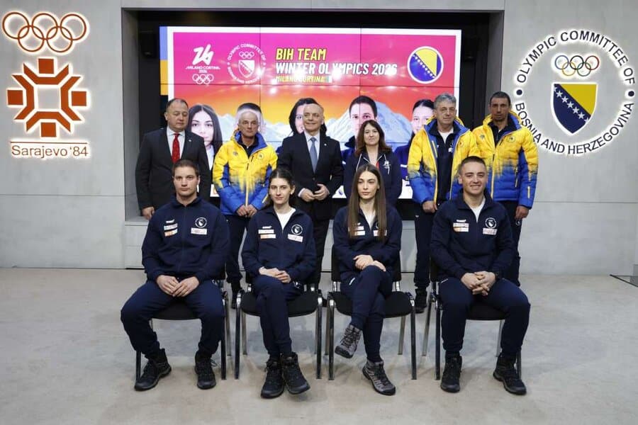 u olimpijskom komitetu u sarajevu uprilicen ispracaj za bh takmicare koji ce nastupitio na zoi u italiji