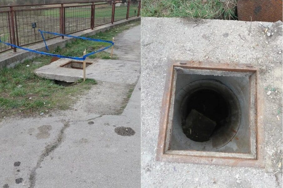 beba stara 18 mjeseci upala je u saht ispred ambulante u travniku hitno je prebacena na dalje lijecenje u sarajevo