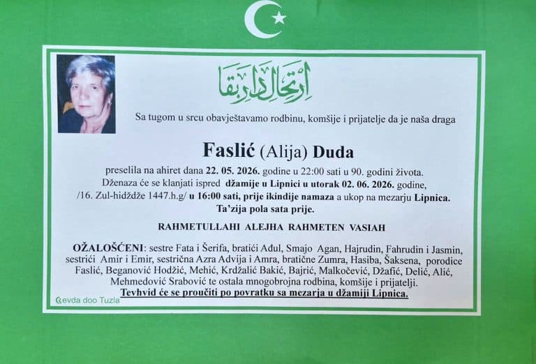 In memoriam, Faslic