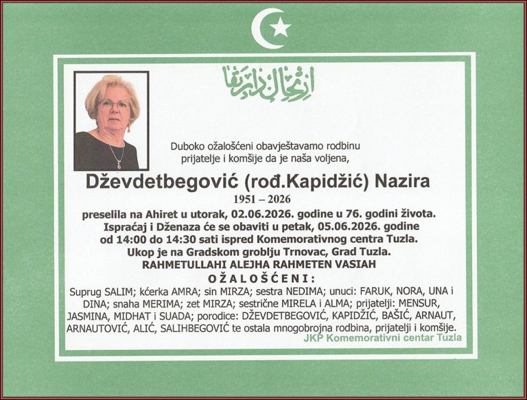 In memoriam, Dzevdetbegovic