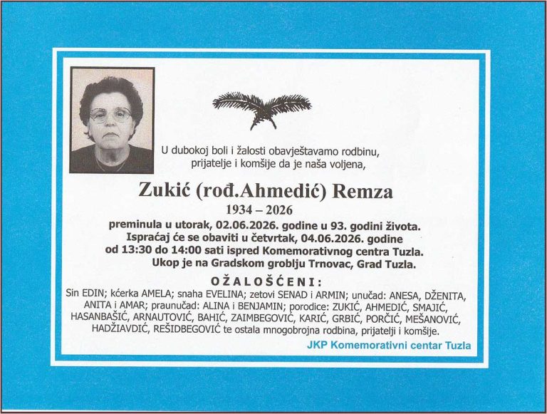 In memoriam, Zukic