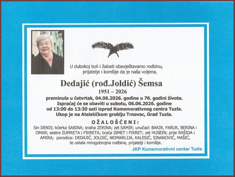In memoriam, Dedajic