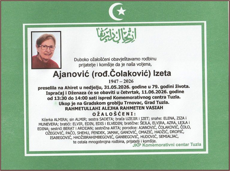 In memoriam, Colakovic