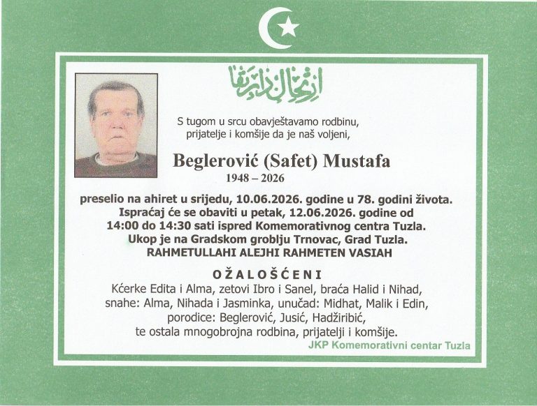 In memoriam, Beglerovic