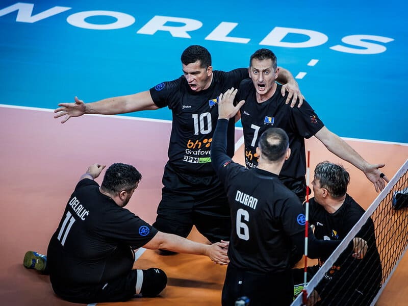 reprezentacija bih u sjedecoj odbojci u polifunalu pobjedila selekciju brazila i zakazala finale sp sa iranom