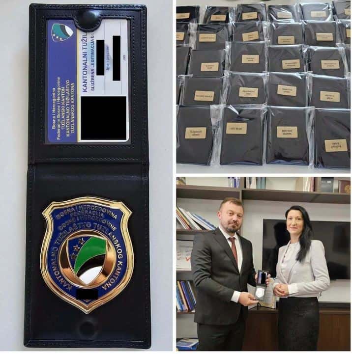 po prvi put u historiji urucene sluzbene legitimacije i znacke tuziocima kantonalnog tuzilastva tk