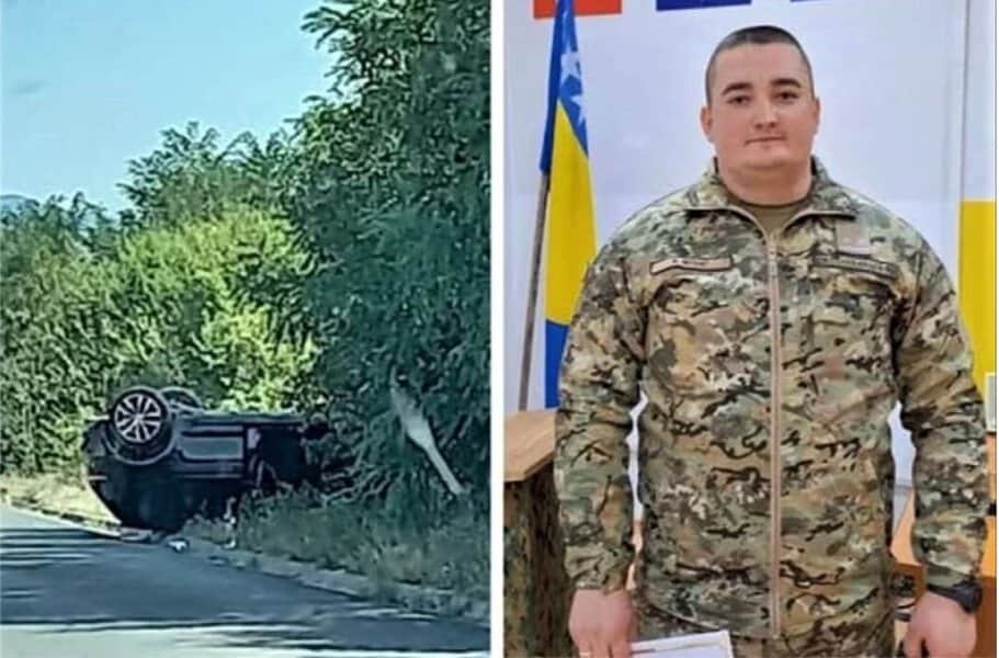 nedim mulic porucnik os bih ucestvovao u spasavanju majke i bebe iz automobila koji se prevrnuo na krov nakon nesrece kod zivinica