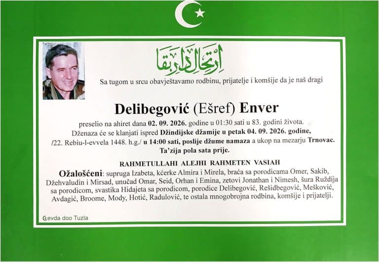 In memoriam, Enver Delibegovic