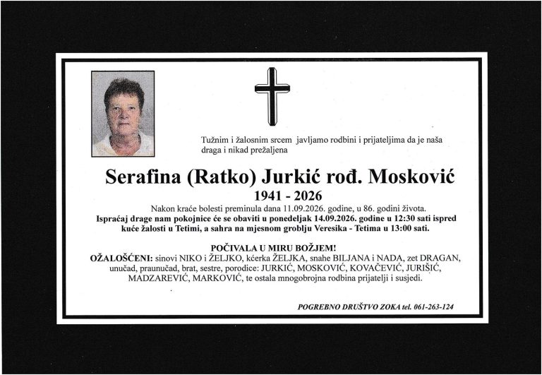 In memoriam, Jurkic