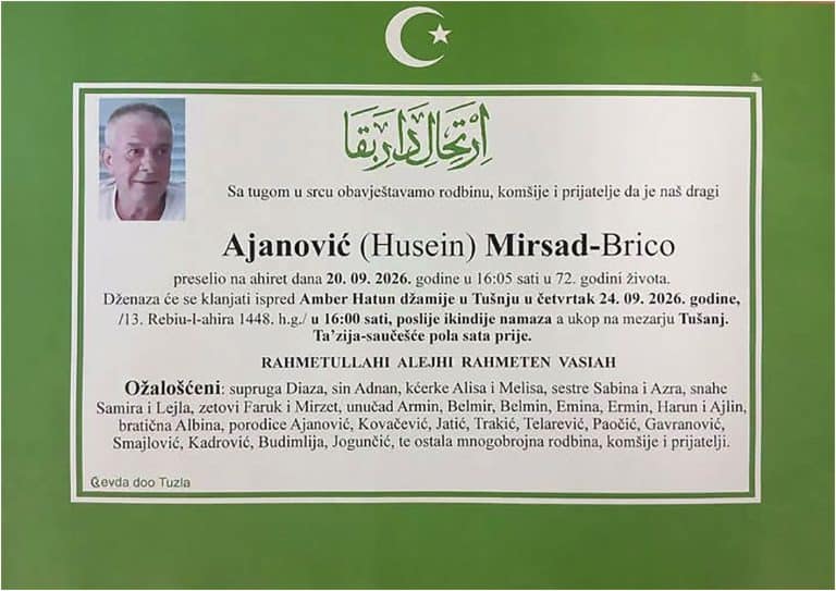 In memoriam, Mirsad Ajanovic