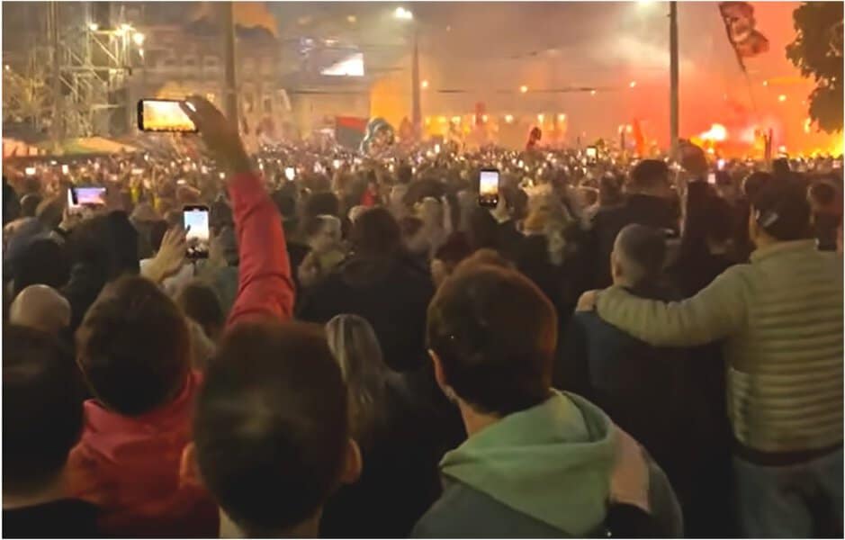 Završni predizborni skup studenata Srbije održan je večeras u Beogradu