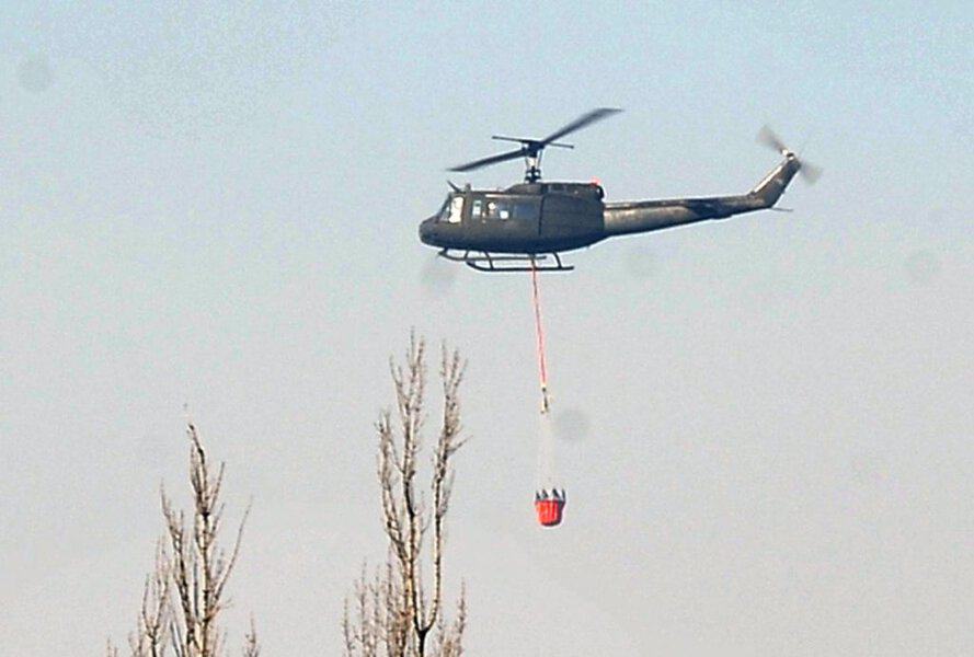 od jutors na gasenju pozara kod kaknja ponovo angazovani helikopteri osbih