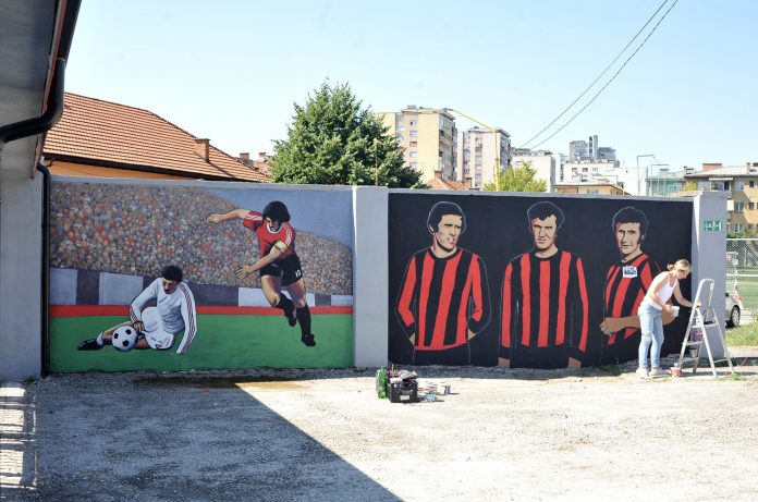 murali legende fk sloboda stadion tusanj tuzla
