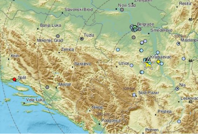 zemljotres 4,4 repicentar kragujevacihtera pogodio srbiju