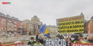 protesti gradjana ambasada srbije sarajevo