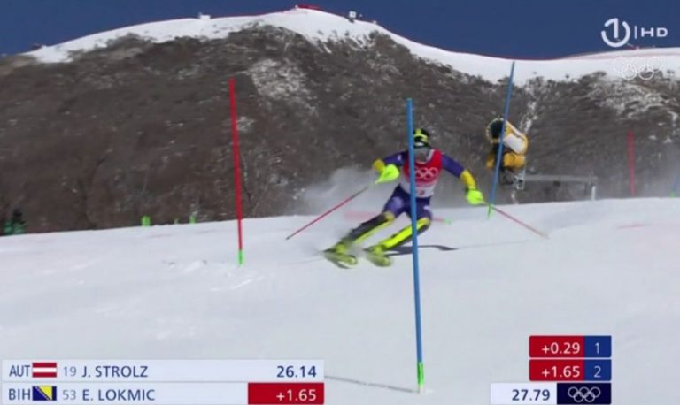 emir lokmic skijas bih nastup slalom zoi peking