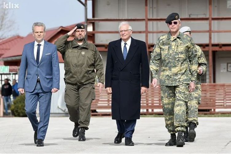 Visoki predstavnik Evropske unije za vanjske poslove i sigurnosnu politiku Josep Borrell posjeta bih vojnici eufor baza butmir sarajevo