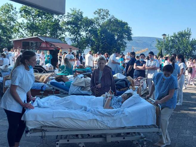 dojava bomba ukc rs evakuisani pacijenti i radnici