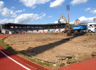 rekonstrukcija glavni teren stadion tusanj tuzla