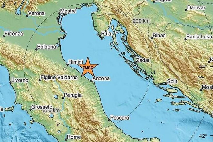 jak zemljotres 5,7 po rihteru pogodio centralnu italiju epicentar 67 km od riminija