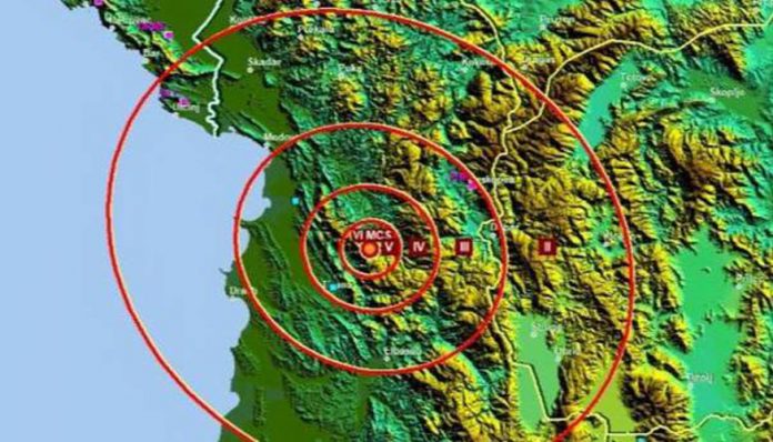 umjereni zemljotres albanija epicentar u blizini tirane