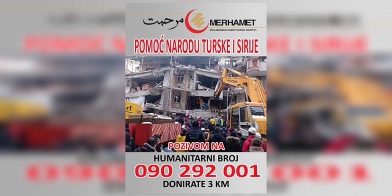 merhamet tuzla prikuplanje pomoci za stradale u zemljotresima u turskoj i siriji
