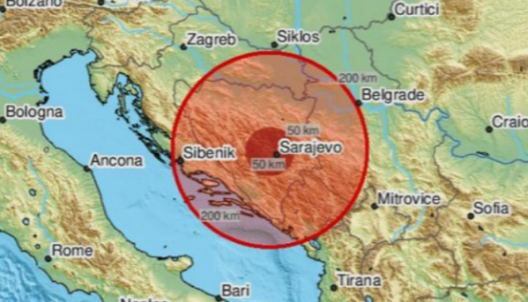 slabiji zemljotres magnutude 2,1 po rihteru pogodio sarajevo