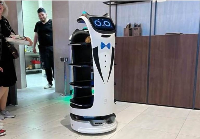 prvi roboti konobari inteligencija stigli i rade u derventi