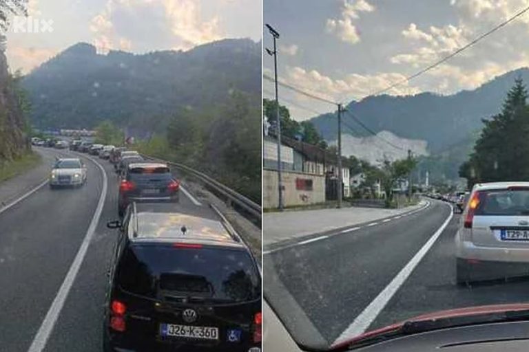 velike kolone vozila put sarajevo - mostar saobracajna nesreca konjic