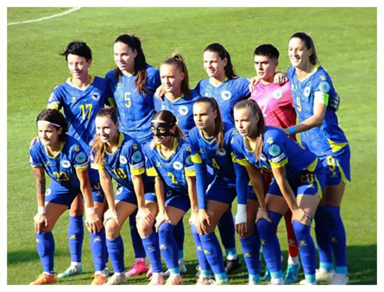 Fudbal, Liga nacija, Ženska reprezentacija BiHdrze prvo mjesto u grupi