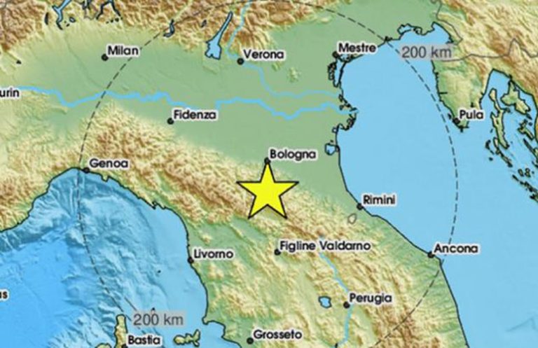 serija zemljotresa pogodila sjeverni dio italije najaci zabiljezen kod bolognje magnitude 4,8 stepeni po rihteru