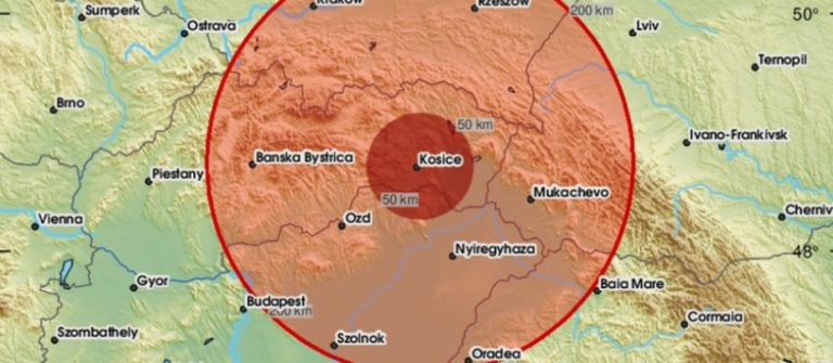 zemljotres jacine 5,2 stepena pogodio je slovacku