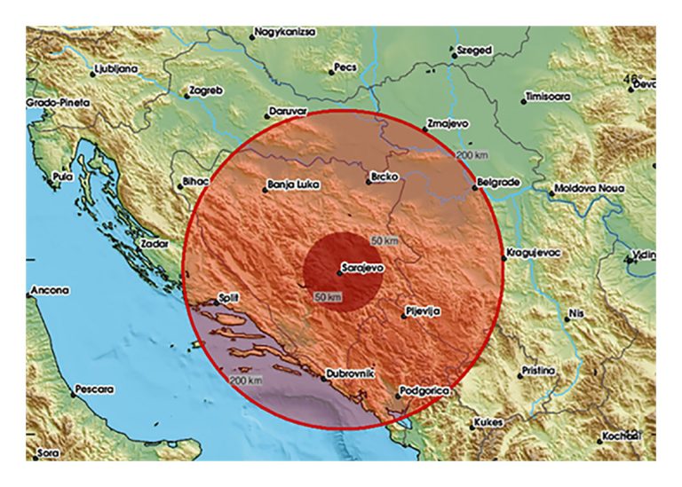Zemljotres, BiH, esce