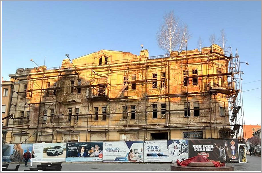 Tuzla, kino Centar, arhitektura