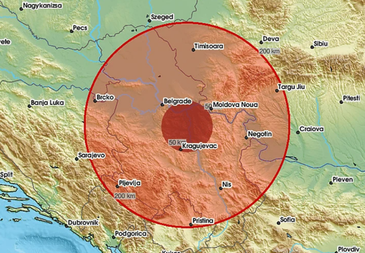 dva zemljotresa jacine 4,1 i 3,8 stepeni po rihteru pogodili su jutros centralnu srbiju epicentri u okolini kragujevca