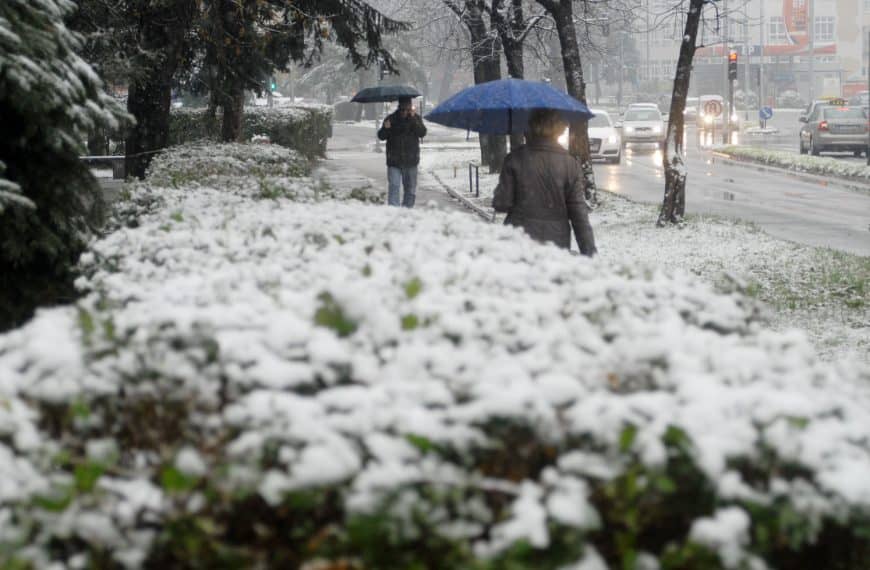 Danas u BiH oblačno vrijeme sa kišom i snijegom