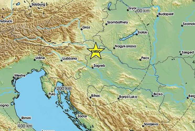 zemljotres jacine 2,9 po rihteru posgodio je tokom noci sjeverni dio hrvatske osjetio se i u sloveniji