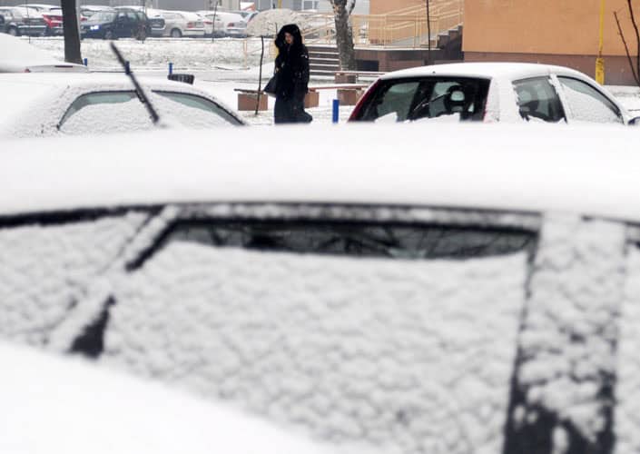 meteorolozi za danas u vecem dijelu bih najavili snijezne padavine