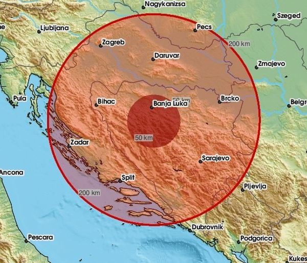 Novi zemljotres u Bosni i Hercegovini!