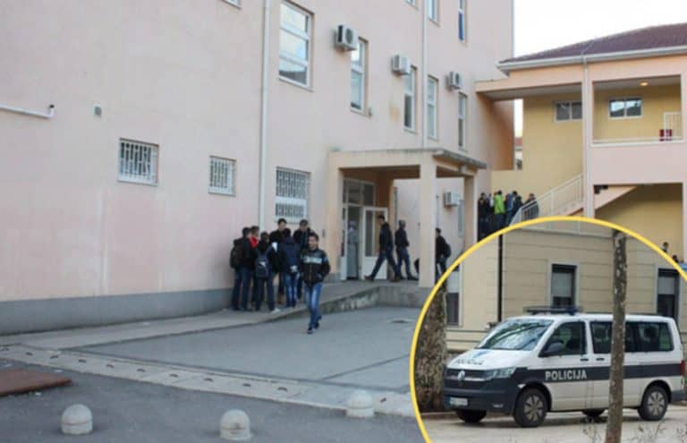 huligan bakljama napali ucenike koji su izasli na veliki odmor ispred masinsko-saobracjne skole u mostaru