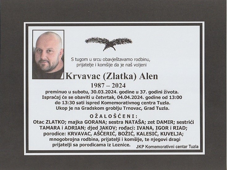 In memoriam - Alen Krvavac