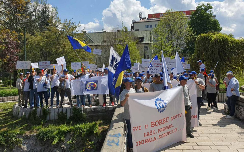 sindikat metalaca najavio protestnu setnju povodom praznika rada u sarajevu iznijet ce i zahtjeve