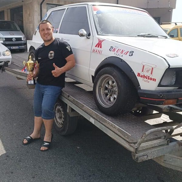 Armin Mujkanović trijumfovao na brdskoj auto trci u Albaniji