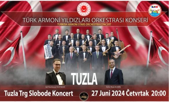 Turski orkestri donose sjajne koncerte na Trgu Slobode u Tuzli