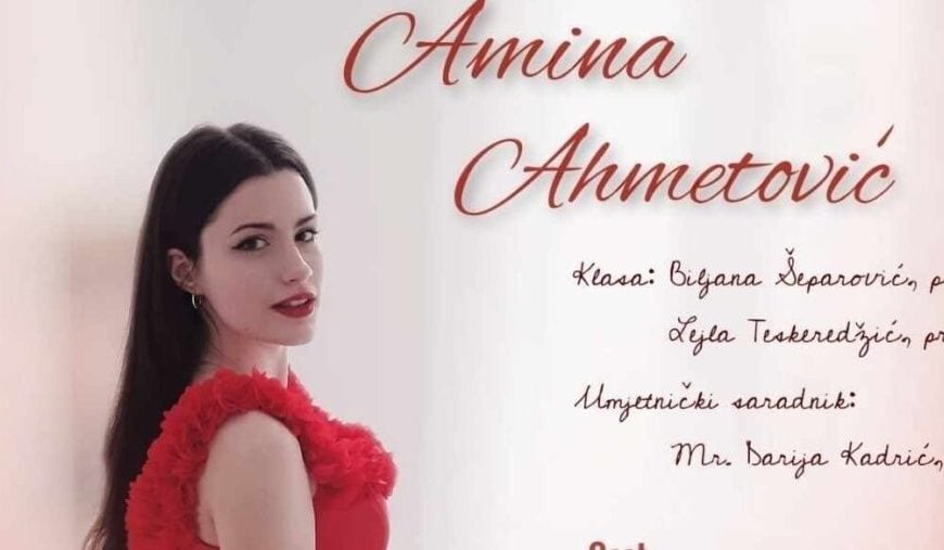Prvi solistički koncert mlade Tuzlanke Amine Ahmetović