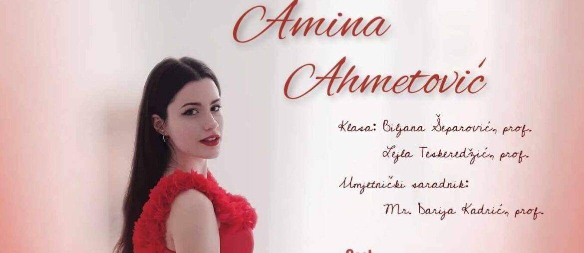 Prvi solistički koncert mlade Tuzlanke Amine Ahmetović