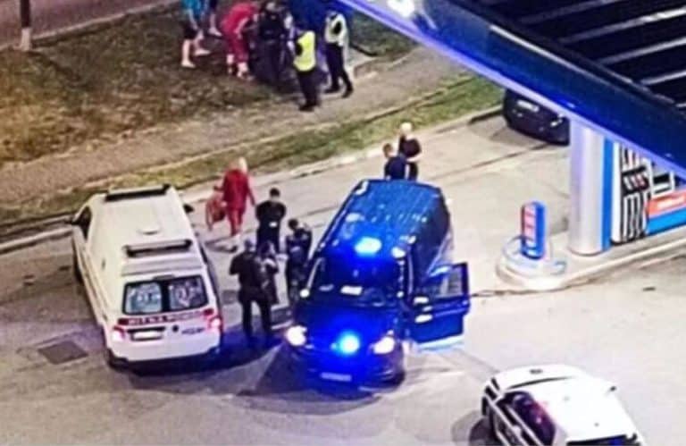 na benzinskoj pumpi u sarajevskom naselju stup izboden muskaraca uhapsene dvije osobe