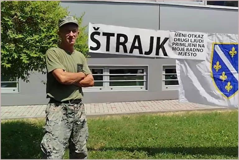 Hazim Halilovic, Srebrenik, strajk gladju