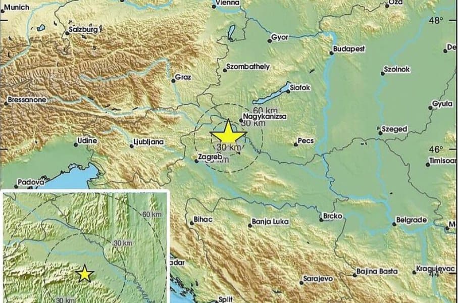 zemljotres jacine 4,6 stepeni po rihteru pogodio zagreb i okolinu